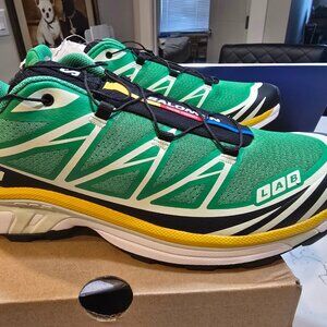 Salomon XT-6 Men's Bright Green Sulphur 475831 Hiking Trail Mens Size 10.5 NEW